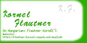 kornel flautner business card